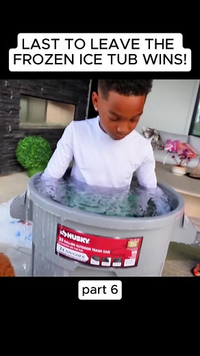 Last to Leave Frozen Ice Tub Challenge