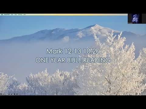 Mark 12-13 10.20 ONE YEAR BIBLE READING