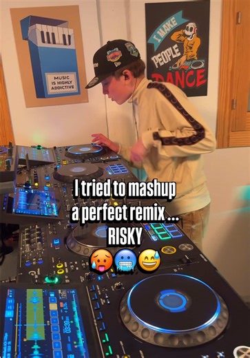 This is a bombastic mashup 💥 @Kimotion sent me their remix of the 95 anthem “Bombastic” and I HAD to try a mashup 💥 Not easy because the remix is already perfect — maybe that’s why @HUGEL played it too. DJ Creativity mode: Tech House meets EDM, made to Dance. Be real… did I level it up or mess it up? 👀🎧 #dj #edm #mashup #techhouse @fredperryofficial