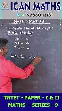 📘✨ TNTET – MATHS SERIES #9 ✨📘 #maths #tntet #icanmaths #tntetmaths