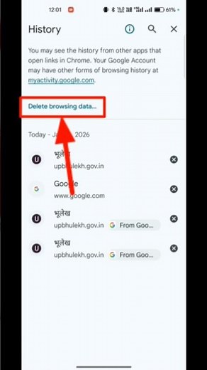 Chrome history Delete Kaise Kare Mobile 💯|| Google ki History kaise delete kare || #shorts#viral