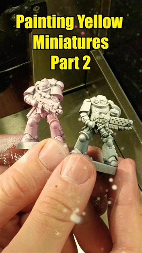 Painting with Speedpaint - Yellows #miniaturepainter