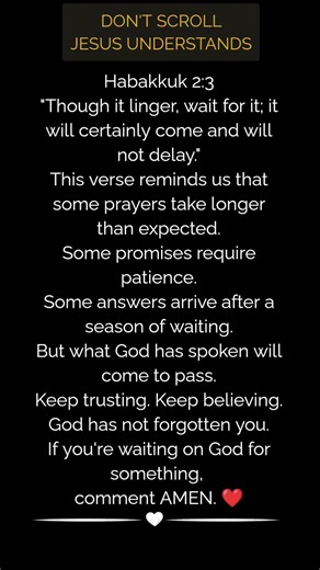 God Has Not Forgotten You | Habakkuk 2:3
