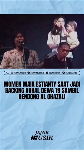 GENDONG AL GHAZALI, INI DIA MOMEN MAIA JADI BACKING VOKAL DEWA 19