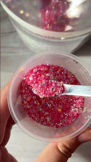 Pink Moonlight 3D Glitter 🌙💗 | Dreamy New Glitter Mix #resinart #glitter#pink #bubble #diyresin