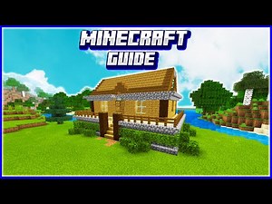 How to Make PERFECT STARTER HOUSE in Minecraft Bedrock / PE ( Minecraft Guide Episode 2 )