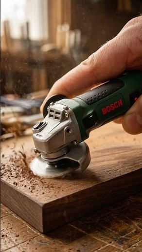 Mini BOSCH Angle Grinder Carving Walnut 🧰 Tiny Tool, Insane Power!