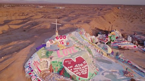Salvation Mountain: Drone Flight Over Immense Folk Art Masterpiece
