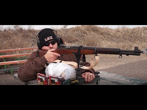1941 M1 Garand accuracy test. Caldwell Lead Sled Solo at 100 yards!