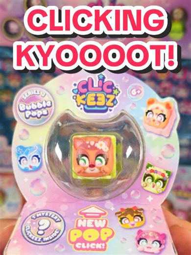 Clicking Cute! 🥺 Unboxing *New* Clickeez Series 3 Bubble Pops – the cutest fidget toy around, for ASMR tingles and chills out and about! #fidgettoys #asmrtiktok #newtoys #clicking #kawaiicore #cutetoys #toyunboxing #satisfyingsound @vividgoliath_uk @wire_pr