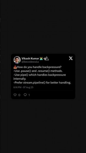 How to Handle Backpressure in Node.js 🔥 | Streams Explained