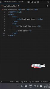Mastering Href Attributes in HTML CSS for Web Development #coding #shorts #html