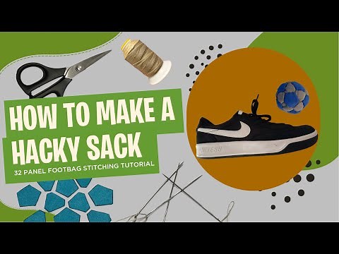 32 Panel Footbag Stitching Tutorial How To Make A Hacky Sack Sewing