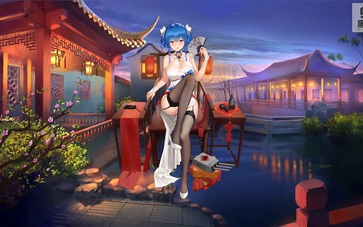 【1080P】【碧蓝航线live2d立绘】【带语音】玉玲珑[大破] 圣路易斯 春之华 DSR50红牡丹 敦克里克泳装