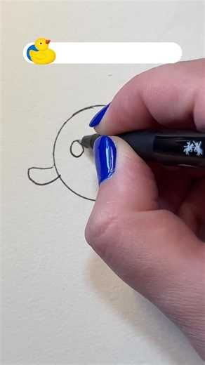 Simple Duck Drawing ｜ Duck Drawing Step by Step for kids 閭 | GlowNote | Facebook