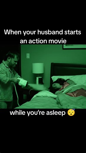 Action movie: bedroom edition. #MarriedLife #POV #Funny #Relatable #ComedySkits