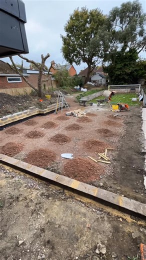 2 Tonnes out of 20 - DIY Patio Build 🪏🧱 Wish moving 2T of hardcore was as fast as this Timelapse. #diy #patio #build #landscaping #renovation #cottage #garden | Alex Sewell - The Cottage Project