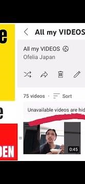YouTube Playlist: “Unavailable Videos are hidden” - How to delete or remove from your playlist
