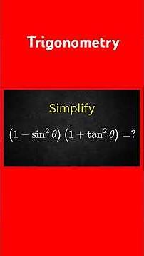 Trig Identity Trick in 15 Sec! (Trigonometry)