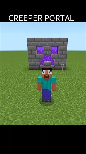 The Ultimate Creeper Portal Build! 💥 #Minecraft