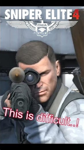 SHOT From a tight angle! | SNIPER ELITE 4 #shorts