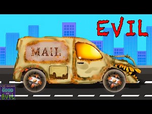 Good Vs Evil Mail Truck & More Animated Video for children