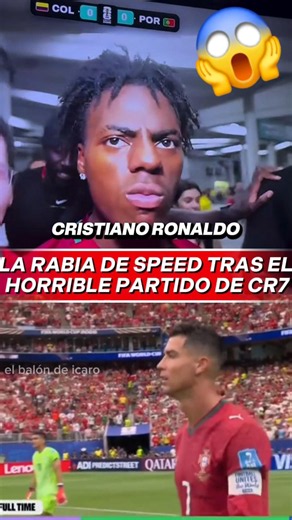 SPEED'S RAGE AFTER CR7'S HORRIBLE MATCH! 😱🔥🇵🇹 #worldcup2026 #soccer #shorts