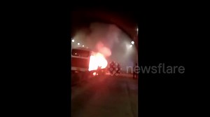 'Battery fault' causes electric bus to explode in Chinese tunnel