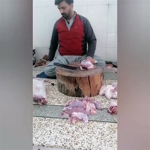 Amazing Goat Cutting By Expert Butcher_Mutton Cutting Skill_How to butcher Whole Goat