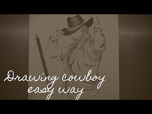 How to draw cowboy || Classic drawing step by step