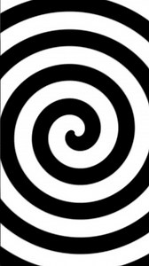 Hypnotic Spiral Skeleton – Trippy Dark Art