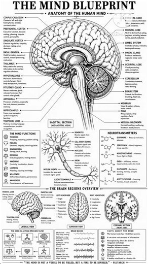 How to Draw Human Brain easily step by step and it's parts name