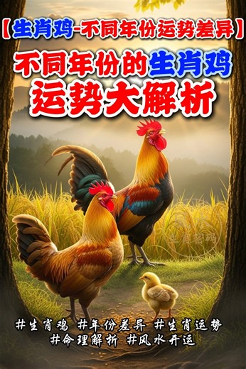 属鸡的朋友注意啦！🐓 同是生肖鸡，不同年份的命格差别可大了！✨ 有的贵人运爆棚、有的偏财大旺，也有人需稳住情绪与健康⚡ 想知道你的年份属于哪种“幸运类型”？这集一定要看！💫 #生肖鸡 #鸡年运势 #年份差异 #生肖运势 #命理解析 #风水开运 #贵人运 #财富运 #好运来 #生肖雞 #雞年運勢 #年份差異 #生肖運勢 #命理解析 #風水開運 #貴人運 #財富運 #好運來 | 风水生肖密码