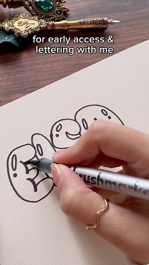 1.8M views · 1.1K reactions | Bubble Lettering with me . . Material:...