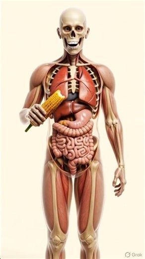 Corn Digestion Inside Human Body | Ultra Realistic Medical Animation #3danatomy