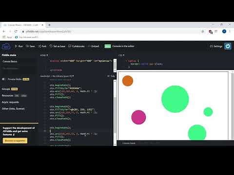 JavaScript & Canvas : Fill Colors