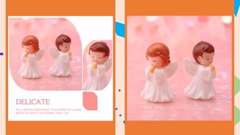 4Pcs Praying Angels Figurines, 2.55 inch Praying Angel Mini Plastic Angel Figurines for Garden Statue Home Decoration