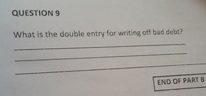 What is the double entry for writing off bad debt?... | Filo
