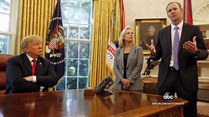 TRUMP HURRICANE RESPONSE: Pres. Donald J. Trump struggled with whether he should travel to Erie, Pennsylvania, for a rally tonight in the face of Hurricane Michael’s historic strike – ultimately deciding to go ahead as planned, saying the storm response was “covered” and he did not want to disappoint supporters. David Muir reports. https://abcn.ws/2OVxPUi | ABC World News Tonight with David Muir