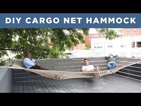 DIY Giant Hammock | Made from a Cargo Net