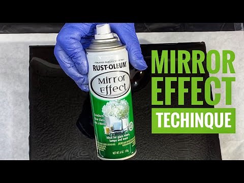 Mirror Effect Spray Paint Technique on Resin