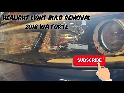 How to: 2018 Kia Forte Head Light Bulb Removal