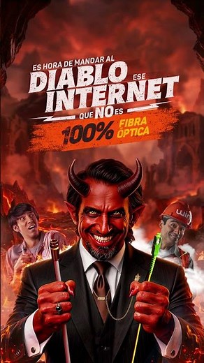 ¡Ya es hora de mandar el diablo ese internet que no es fibra óptica real! 👿