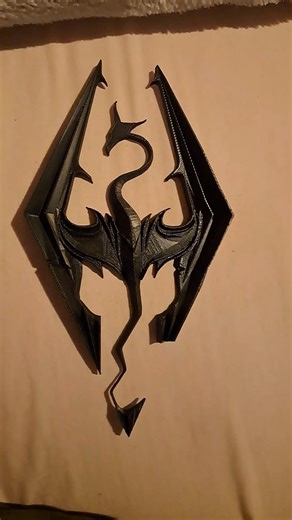 3dprinted Skyrim logo #skyrim #3d #logo #3dprinting #games