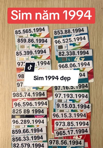 Sim n.ăm s.inh 1994 #simvidan #simnamsinh #simvanmenh #simsodep