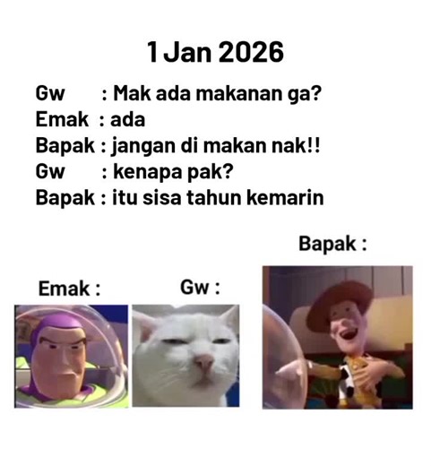 Meme Tahun Baru Lucu dan Jokes Bapak Bapak