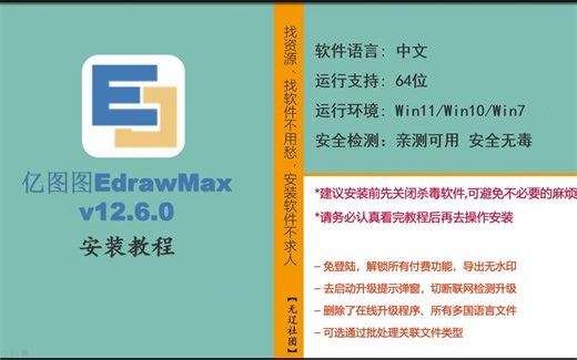 EdrawMax 12.6.0安装教程