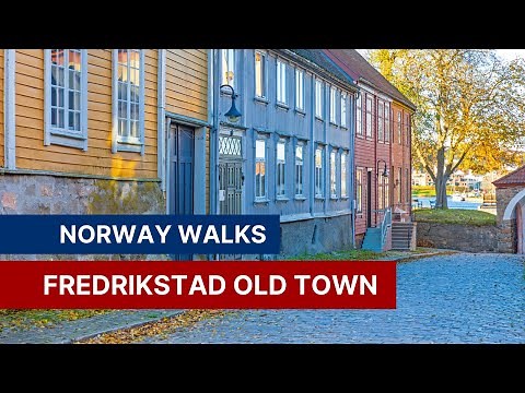 Norway Walks 4K: Gamle Fredrikstad - The Charming Old Town of Fredrikstad, Norway