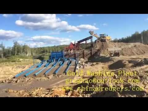 Large Gold Washing Plant for alluvial gold placer gold