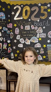 2.8K views | Creating dreams for 2025 with my vision board ✨ @rosie_nicholls has lots planned for next year! Remember how fun scrapbooking was as a kid? Think of a vision board as the flip side of that, instead of capturing memories, you’re creating a picture of the future   Make your own >>> https://www.bakerross.co.uk/kids-vision-board #BakerRoss #craftsforkids #visionboard #dreamboard #2025 | Baker Ross | Facebook